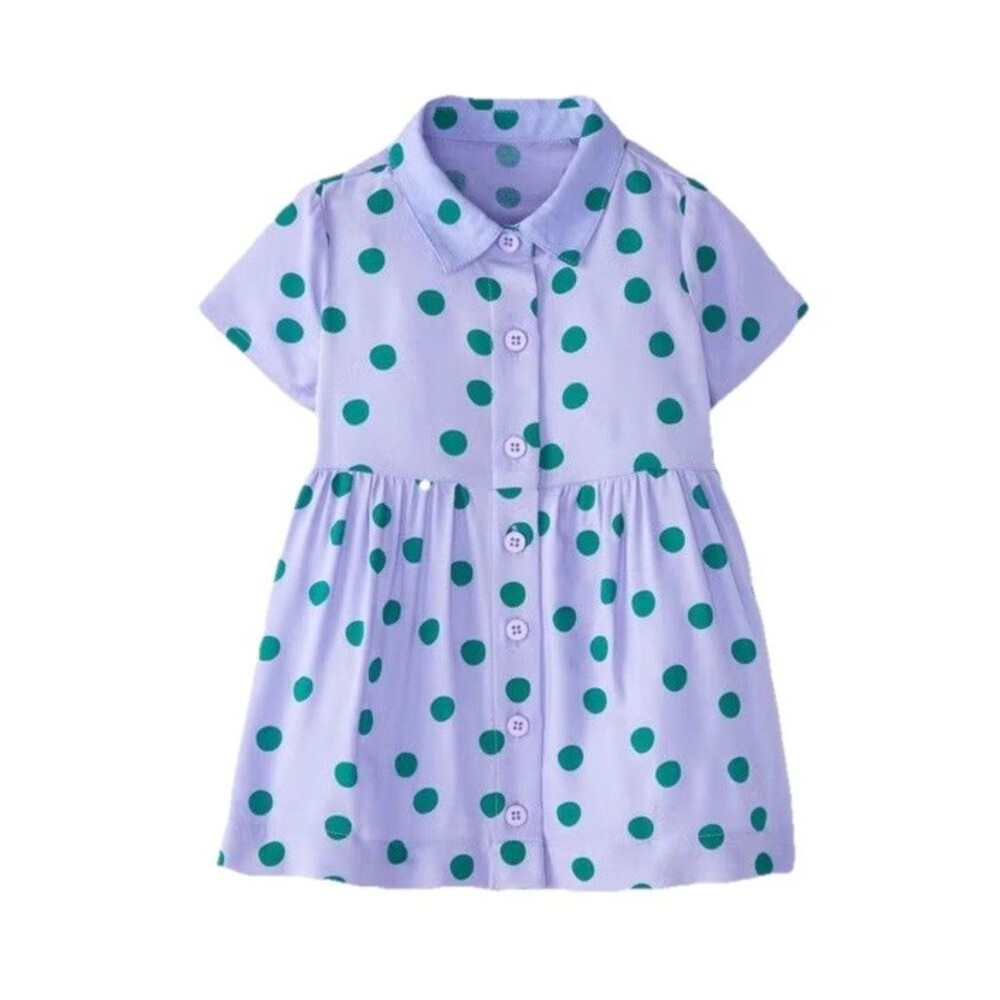 Hanna Andersson Baby Girl Size 0-3 Months Woven Shirt Dress Polk Dot Classic